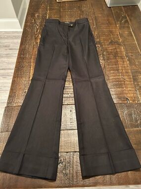 NWT Ann Taylor Black Linen Blend Dress Pants-Size 0